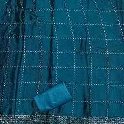 Maroosh Floral Emboidered Thread Work Unstitched Dress Material image 3