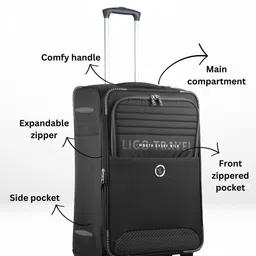 Ligo Bags Soft Sided Large Trolley Bag image 4