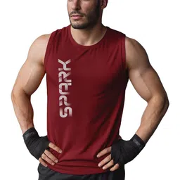 3Colors Men Pack Of 2 Printed Round Neck Gym Innerwear Vests-picture-32