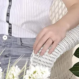 raksha mai jewellers 92.5 Silver Certified Lifestyle Promise Band Sterling Silver Rhodium Plated Ring image 3