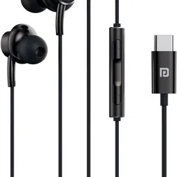 portronics Conch Sigma C in Ear Type C Wired Earphones,in Line HD Mic,14.2mm Driver Wired Headset-picture-24