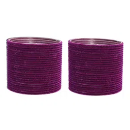 zulka Set of 48 Plain Velvet Finish Metal Bangle image 4