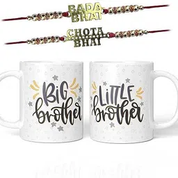 kamakshi designer Designer Chawal Roli Pack, Rakhi,Coffee Mug (2 Rakhi, 1Roli Chawal) Mauli Thread Rakhi, Mug, Chawal Roli Pack Set-picture-20