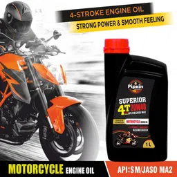 pipkin Superior 4T 20W40 SM 1 Litre | Premium Quality Multigrade Engine Oil for Bike For All New Generation 4 Stroke, Two Wheelers High Performance Bikes High Performance Engine Oil image 5