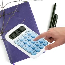 excecar M-58451 Blue Gradient Desktop Calculator With Big Buttons, Aesthetic for Office, Home BasicCalculator-picture-22