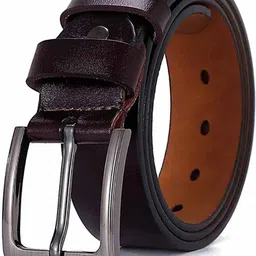 Men Evening, Party, Formal, Casual Brown Genuine Leather Belt-image-47