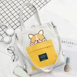 inovera Small 1 L Backpack Tote Handbag for Women & Girls Canvas Shoulder Backpack With Adjustable Strap image 4