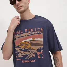 The Roadster Life Co. Puff Print Relaxed Cotton T-shirt-picture-32