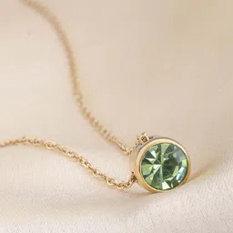 PALMONAS Gold-Plated CZ Studded Necklace image 2