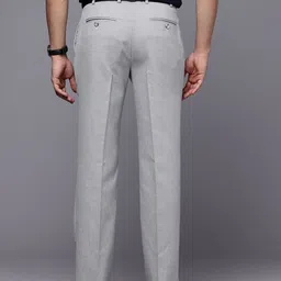 Raymond Men Textured Slim Fit Formal Trousers image 2