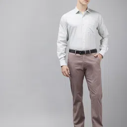 Van Heusen Custom Fit Textured Pure Cotton Formal Shirt image 2