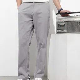 The Roadster Lifestyle Co. Men Relaxed Straight Fit Trousers-picture-29