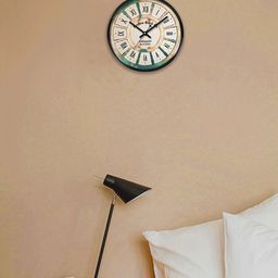 RANDOM Beige & Black Printed Dial Round Analogue Wall Clock-picture-49