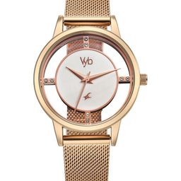 Fastrack Vyb 6.0 Runway Women Stainless Steel Straps Analogue Running Watch FV60090WM01-picture-1