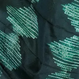 Fabindia Dark Green Silk Printed Stole image 5