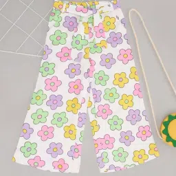 Pantaloons Junior Girls Multicolor Floral Trousers & Pants-picture-15