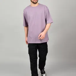 MEGAKART Men Pure Cotton Plain Oversized Tshirt-image-21