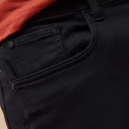 Forca By Lifestyle Black Cotton Regular Fit Cargo Shorts image 5