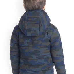Cherry Crumble Unisex Kids Grey Printed Puffer Jacket image 5
