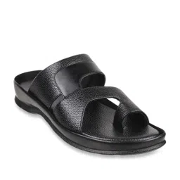 Walkway Men's Black Toe Ring Sandals-picture-36
