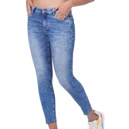 Only Medium Blue Skinny Fit Mid Rise Jeans-picture-31