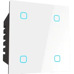 Teqooz 4-Switch Smart Wi-Fi plus Bluetooth Touch Switch 6 Amp Each (White)-picture-11