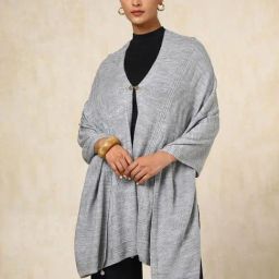 Soch Grey Acrylic Zari Shawl-picture-49
