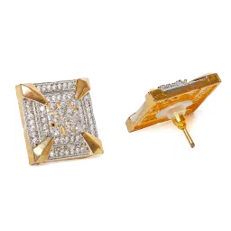 Panash White Gold Plated Stone Studded Jewellery Set image 5