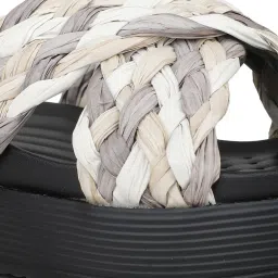 Inc.5 Women's White & Grey Cross Strap Sandals image 5