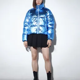 Only Blue Regular Fit Puffer Jacket image 5