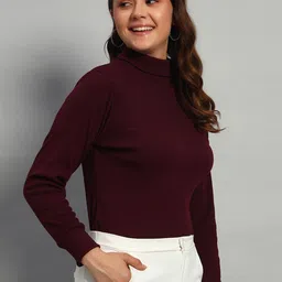 BLACK BLINK Women Striped Sweater Vest image 2