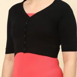Monte Carlo Black Wool Crop Cardigan image 5