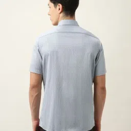 Arrow Grey Cotton Regular Fit Printed Shirt image 2