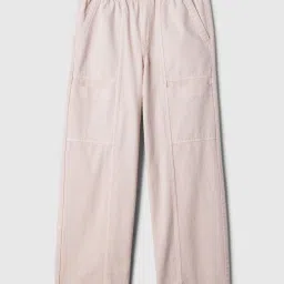 GAP Pink Cotton Solid Trousers image 5