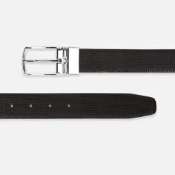Van Heusen Black Leather Reversible Belt image 3