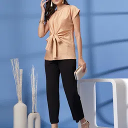 plusS Women Round Neck Regular Top image 3