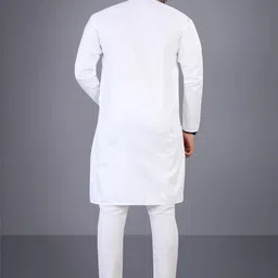 Attigo White Cotton Blend Kurta Sets-picture-17