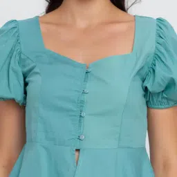 Zink London Green A-Line Top image 5