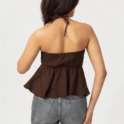 Past Modern Off-Shoulder Cotton Top image 4