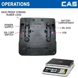 CAS PR11 Bench 3 3 Kg Digital Weighing Scale image 3