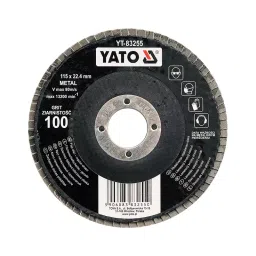 Yato 115 mm 36 Grit Aluminum Oxide Flap Disc For Fibre Glass Grinding-picture-33