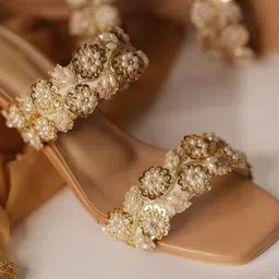 sole mates Embellished Block Sandals image 1