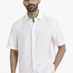 RARE RABBIT Men Comfort Spread Collar Solid Casual Shirt-picture-31