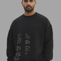 TheBTclub Men Typography Printed Round Neck Full Sleeves Sweatshirt image 5