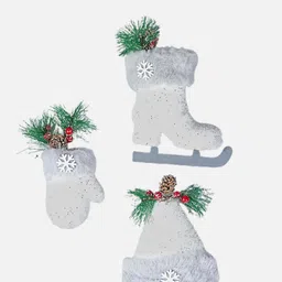 Little Surprise Box LLP Set Of 3 Furry Winter Themed Christmas Tree Ornaments-picture-22