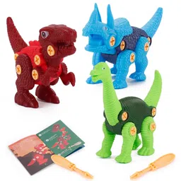 ADKD DIY Dianosor Toy with Screwdriver Learning STEM Toys  Pack of 3 (Color/Design May Vary)-image-7