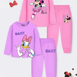 YK Disney Girls Printed T-shirt with Pyjamas-picture-14