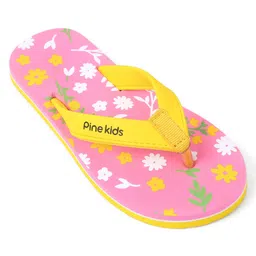 Pine Kids Slip On Flip Flop Floral Print - Pink image 3