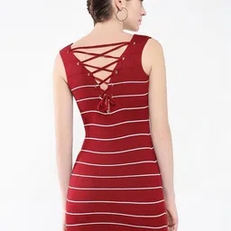 SHOWOFFFF Striped Bodycon Mini Dress image 3