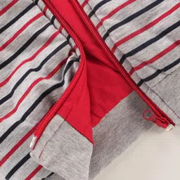 Cucumber Full Sleeves Hooded Sweatshirt Car & Text Patch - Navy Blue image 4